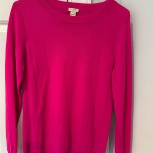 J. Crew Fuchsia Long Sleeve Top
